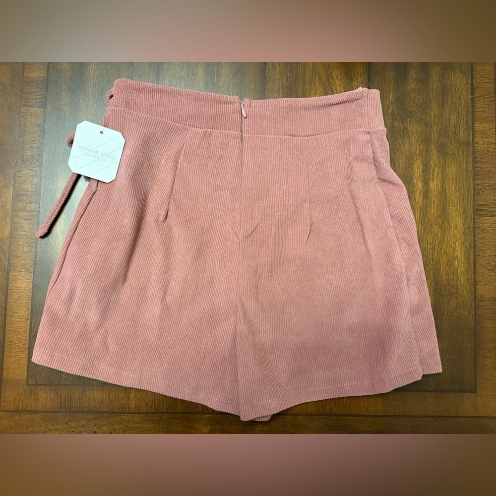 Altar's State NWT Pink Corduroy Skort with‎ Tie Waist - Picture 2 of 4